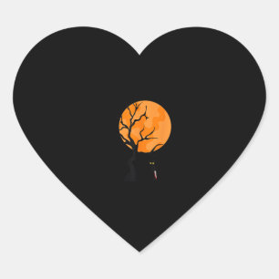 Sticker Cœur Drôle de dire Éffrayante saison Halloween Amoureux