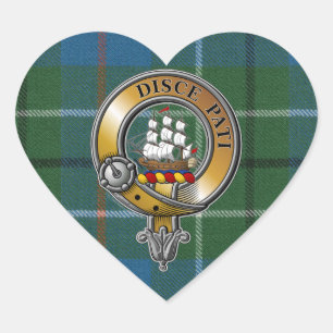 Sticker Cœur Duncan Tartan & Badge