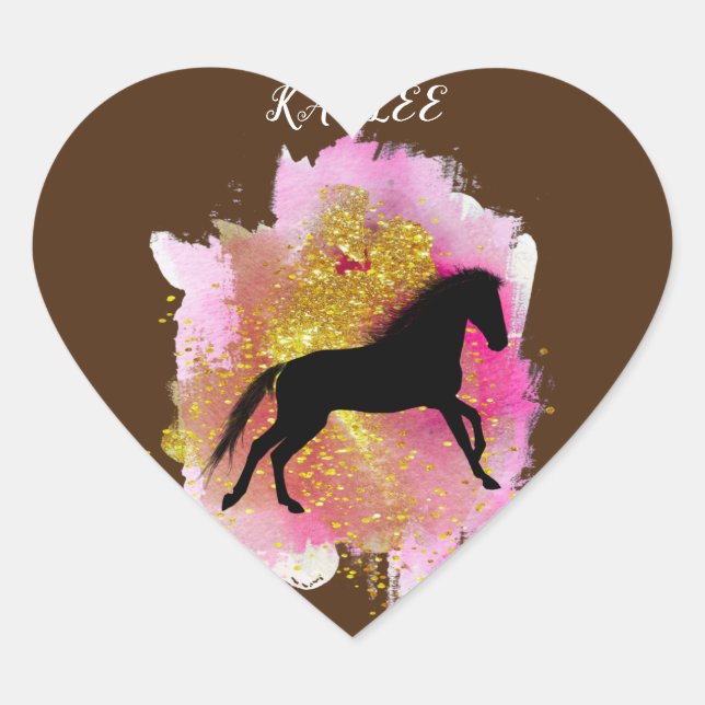STICKER CŒUR ÉCLAIRAGE DES BÂTIMENTS DU COEUR DE CHEVAL PERSONN (Devant)