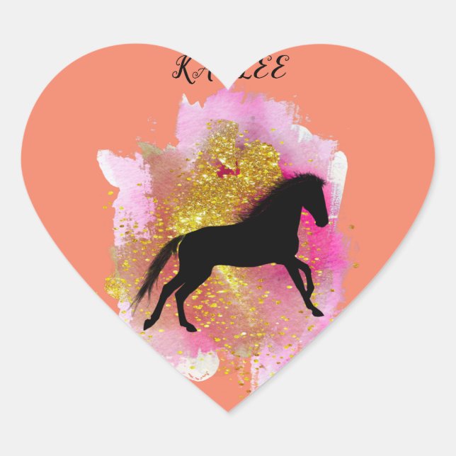 STICKER CŒUR ÉCLAIRAGE DES BÂTIMENTS DU COEUR DE CHEVAL PERSONN (Devant)