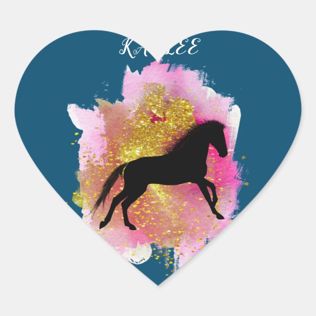 STICKER CŒUR ÉCLAIRAGE DES BÂTIMENTS DU COEUR DE CHEVAL PERSONN (Devant)