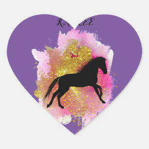STICKER CŒUR ÉCLAIRAGE DES BÂTIMENTS DU COEUR DE CHEVAL PERSONN