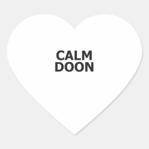 Sticker Cœur Ecosse Accent écossaise Dire Calme Doon écossais