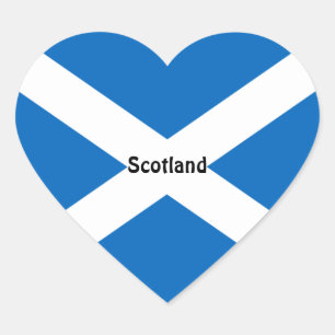 Sticker Cœur Ecosse - Drapeau de l'Ecosse