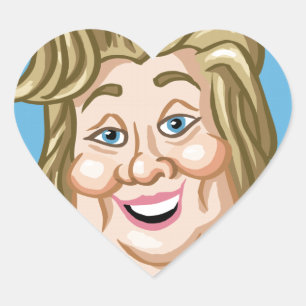 Sticker Cœur Election 2016 de Hilary Clinton