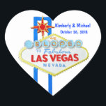 Sticker Cœur Elope Las Vegas<br><div class="desc">Elope to Las Vegas : annonces d'autocollants mariages amusants pour les couples qui prévoient de se marier à Las Vegas, Nevada, et annoncer leur mariage ou célébrer leur mariage après la cérémonie, cet autocollant en forme de coeur amusant aide à annoncer la bonne nouvelle. Les options de personnalisation Zazzle vous...</div>