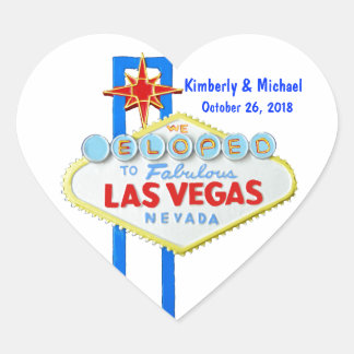Sticker Cœur Elope Las Vegas