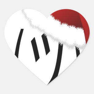 Sticker Cœur emoji de shrug de noël