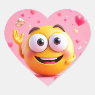 Sticker Cœur Émoji Engagé