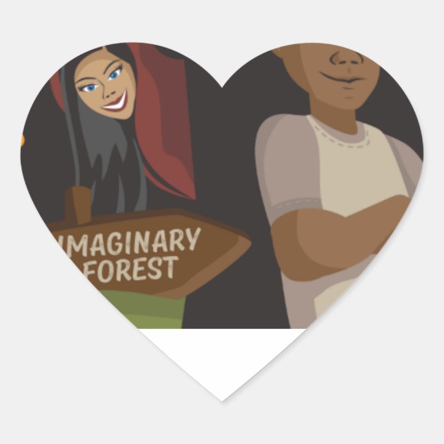 Sticker Cœur En forme de coeur (Devant)