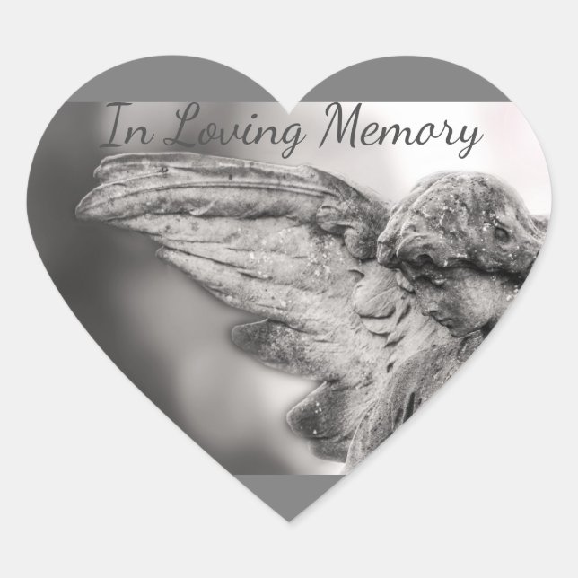 Sticker Cœur En mémoire d'amour (Devant)