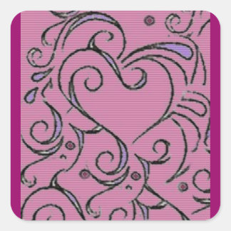 Sticker Coeur enchevêtré