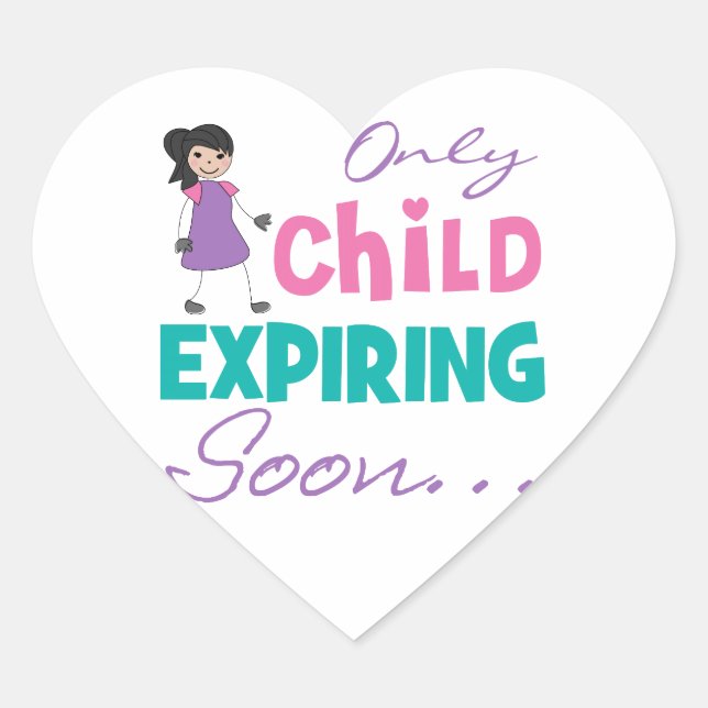Sticker Cœur Enfant Expirant Bientôt (Devant)