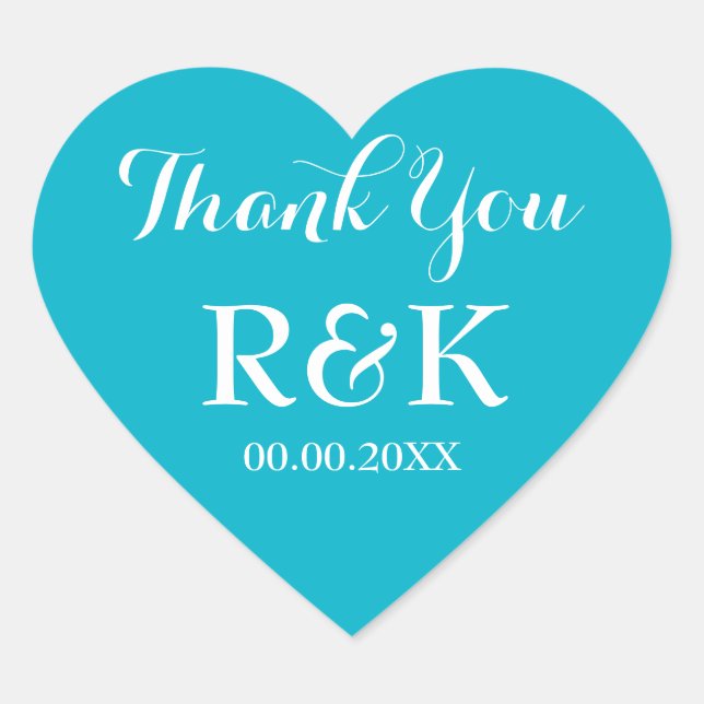 Sticker Cœur Enveloppe mariage en forme de coeur scellés favori (Devant)