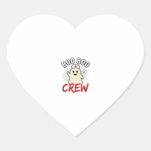 Sticker Cœur Équipage Boo Boo Halloween Infirmière Fantôme Desi