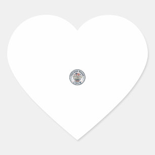Sticker Cœur Équipage du défilé de la liberté Patriote Défilé p