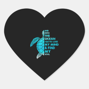 Sticker Cœur Et Dans L'Océan, Je Vais Perdre Mon Esprit Et Trou