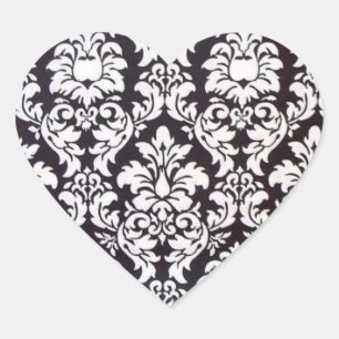 Sticker Cœur Étiqueteur de coeur Damask