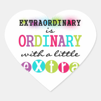 Sticker Cœur Extraordinaire