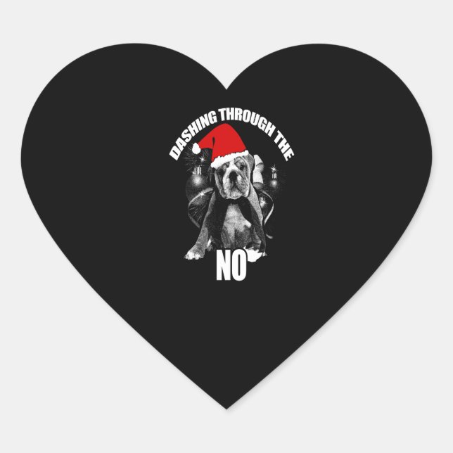 Sticker Cœur faire le tour du Pitbull non (Devant)