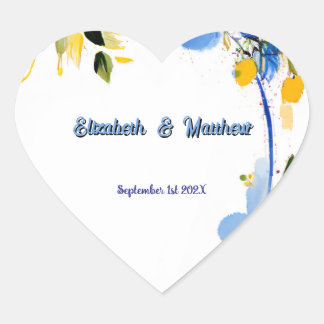 Sticker Cœur Faire-part de mariage La Dolce Vita