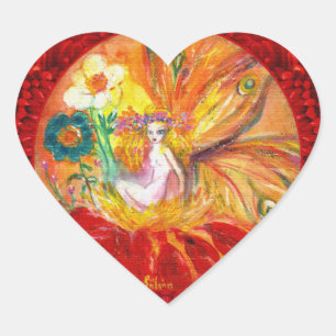 STICKER CŒUR FAIRY OF THE FLOWER