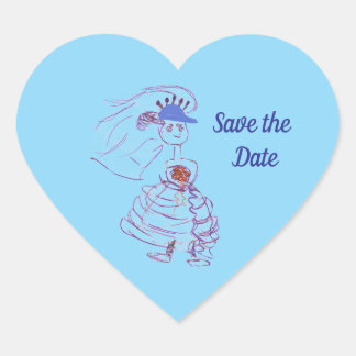 Sticker Cœur Fan Bride baseball