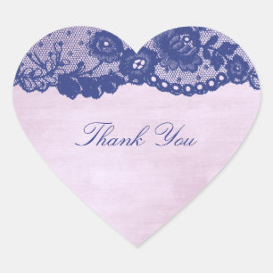 Sticker Cœur Favoriser le Rose de coeur Lila Blue Marine Merci