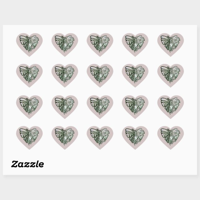 Sticker Cœur Fée du coeur (Feuille)