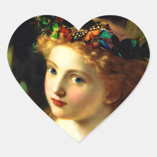 Sticker Cœur Fée Vintage
