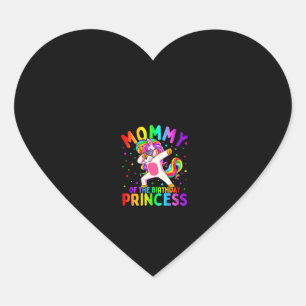 Sticker Cœur Femme Maman de l'anniversaire Princesse Fille Dabb