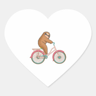 Sticker Cœur Fente À Vélo - Une Jolie Fente À Voiture Sur Un Vé