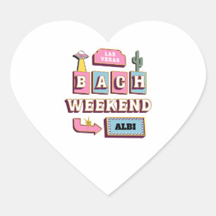Sticker Cœur fête de jeune fille à Las Vegas dans le désert