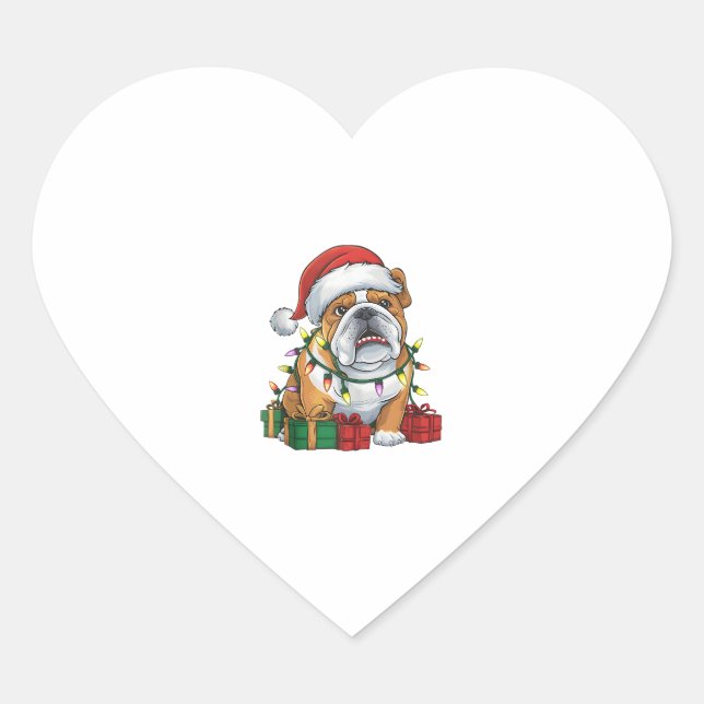 Sticker Cœur Feu de Noël Feu de Noël (Devant)