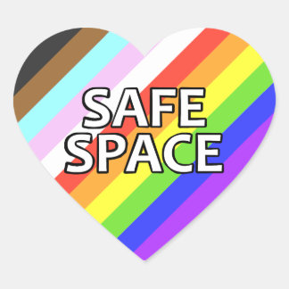 Sticker Cœur Feuille d'autocollants Coeur Espace sécurisé