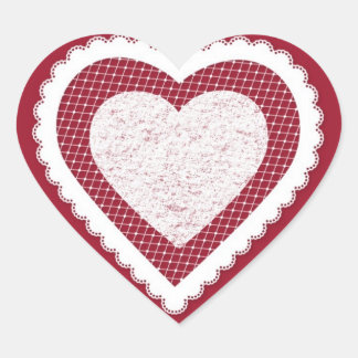 Sticker Cœur Feuille d'autocollants Frilly, Fancy Valentine Mar