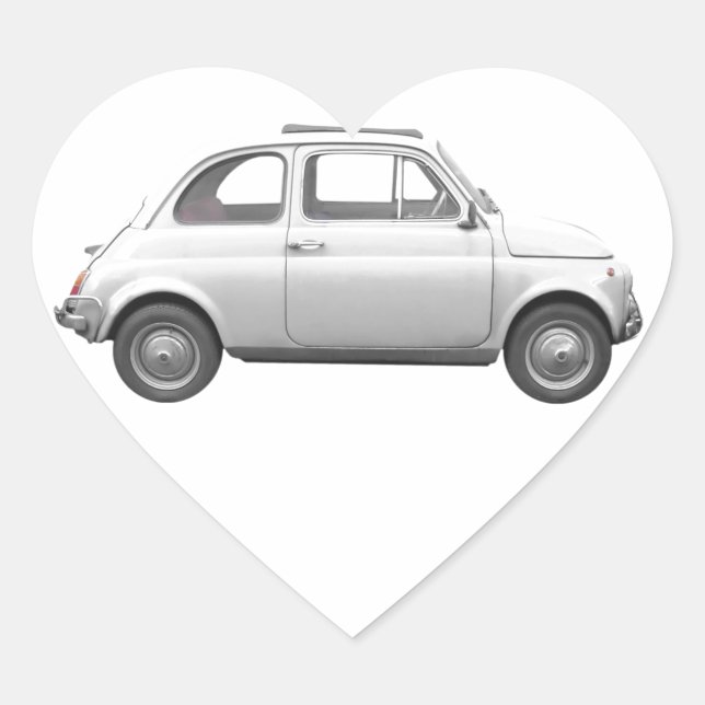 Sticker Cœur Fiat 500 (Devant)