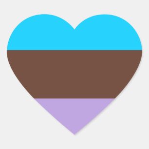 Sticker Cœur Fierté androsexuelle