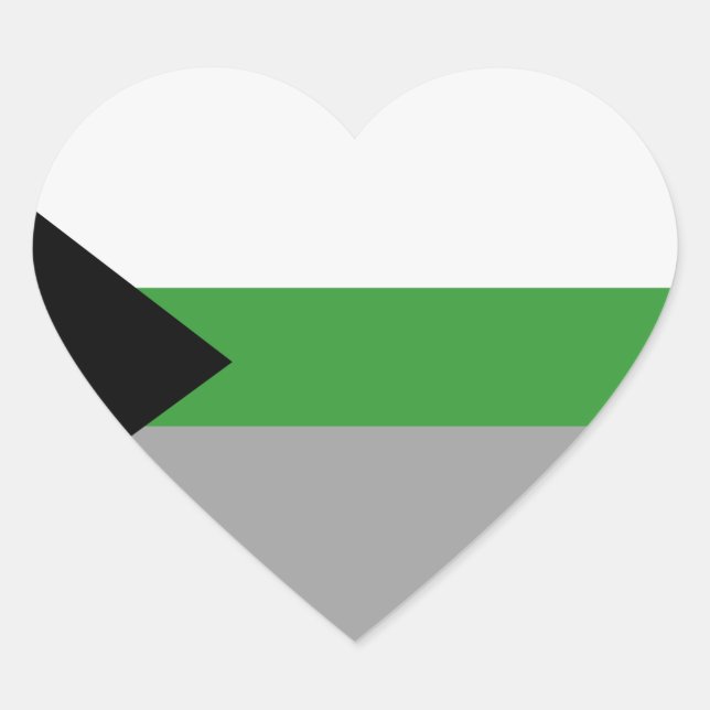 Sticker Cœur Fierté démiomantique (Devant)