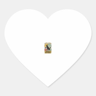 Sticker Cœur Fille Berger Allemand Chemise Rétro Amoureux de Ch