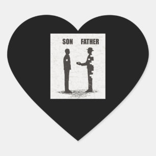 Sticker Cœur Fils Et Père