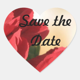 Sticker Cœur Flora Hint Enregistrer la date Coeur