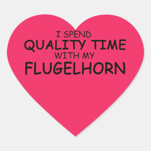 Sticker Coeur Flugelhorn Time de qualité