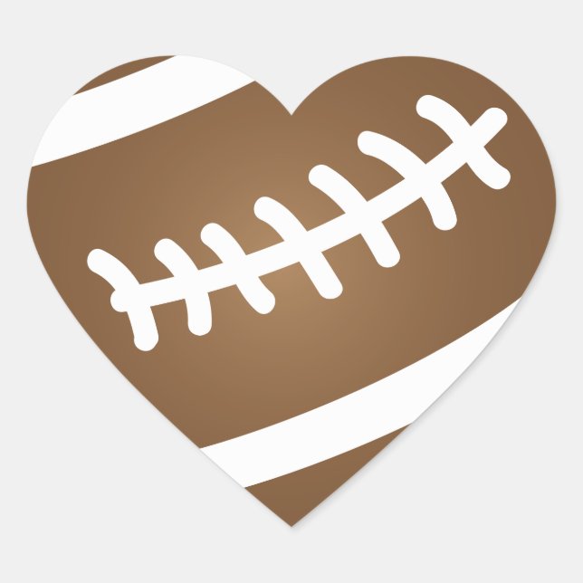 Sticker Cœur Football Sports Heart (Devant)