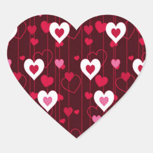 Sticker Cœur Forever Love Red Hearts