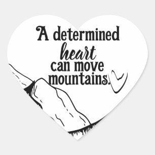 Sticker Cœur Forme cardiaque inspirante peut déplacer les monta