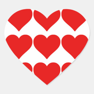 Sticker Cœur Forme de cœur rouge amour classique minimalisme