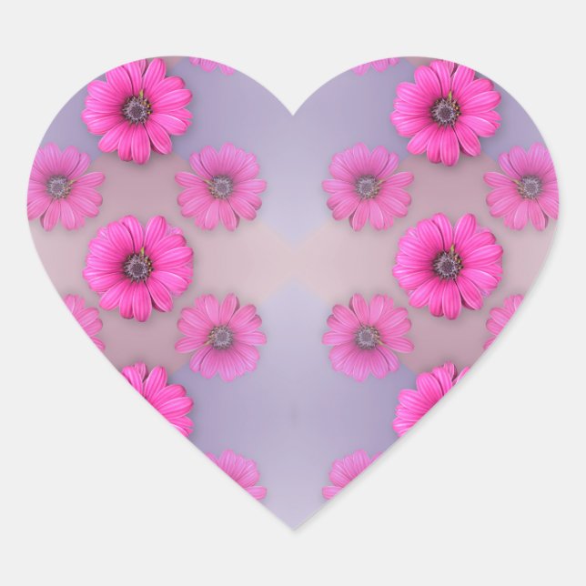 Sticker Cœur Fou pour Daisy (Devant)
