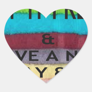 Sticker Cœur Fraîche et propre : éclat de couleur pour un nouve