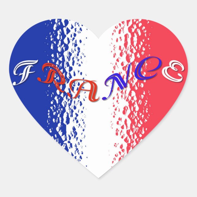 Sticker Cœur France (Devant)
